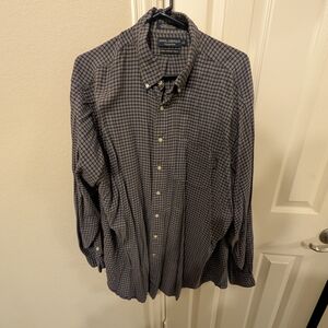Daniel Cremieux Navy and Gray Plaid Shirt